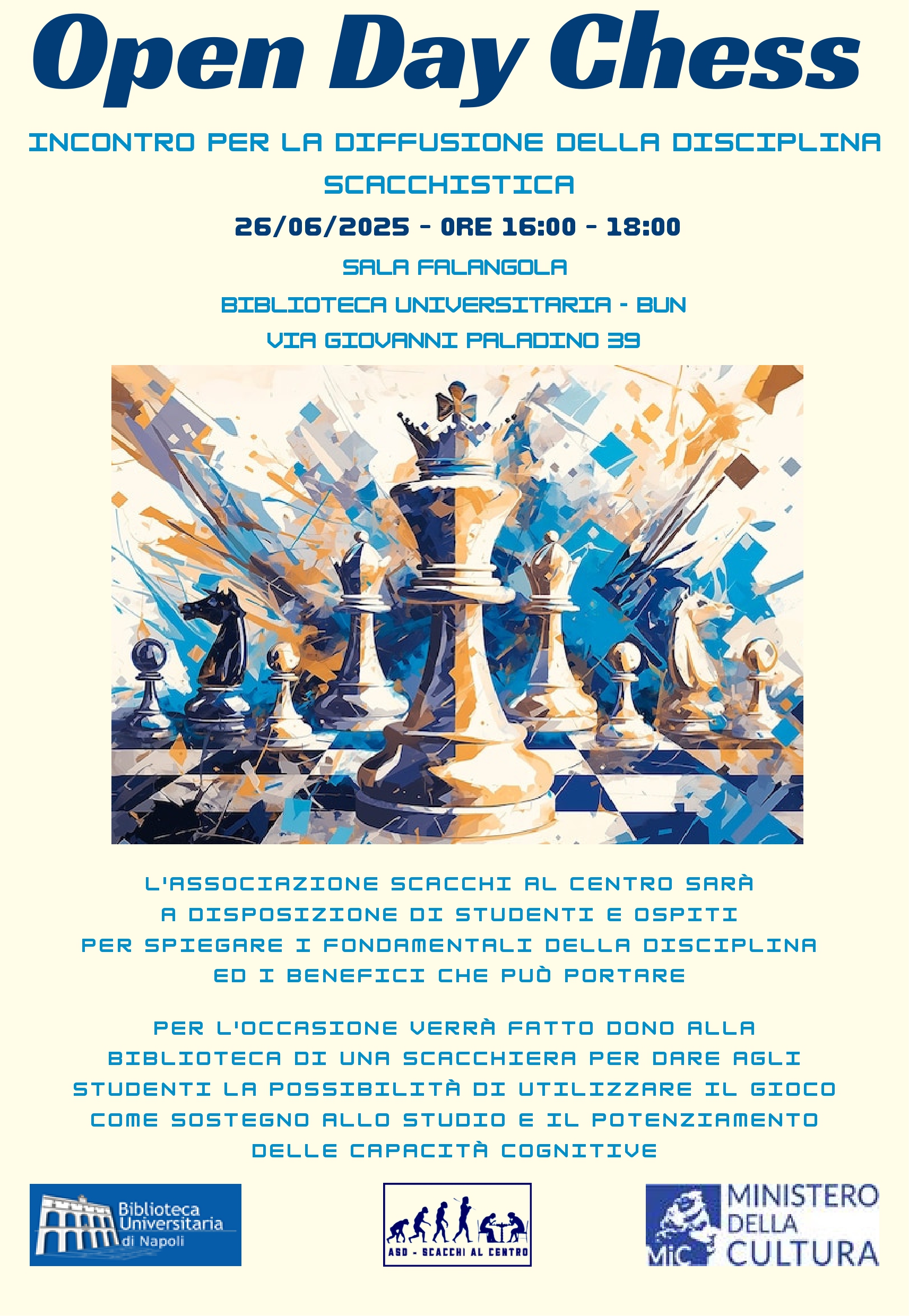 Open Day Chess: incontro per la diffusione della disciplina scacchistica